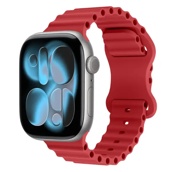 a.r21.6 Main Cardinal StrapsCo Men's Motion Sport Strap Silicone Rubber Band for Apple Watch 38mm 40mm 41mm 42mm 44mm 45mm