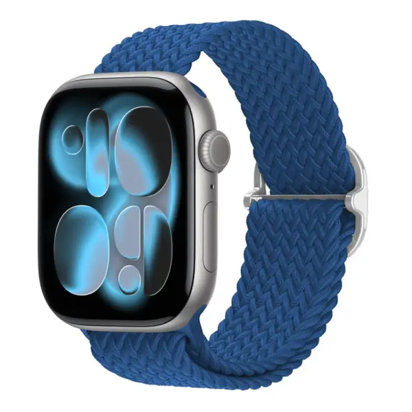 a.ny6.5 Main Ocean StrapsCo Men's Woven Stretch Band Woven Nylon Stretch Strap for Apple Watch 38mm 40mm 41mm 42mm 44mm 45mm 46mm