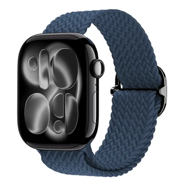 a.ny6.5b Main Abyss StrapsCo Men's Woven Stretch Band Woven Nylon Stretch Strap for Apple Watch 38mm 40mm 41mm 42mm 44mm 45mm 46mm