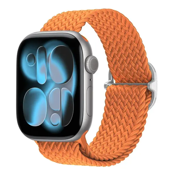 a.ny6.12 Main Blaze StrapsCo Men's Woven Stretch Band Woven Nylon Stretch Strap for Apple Watch 38mm 40mm 41mm 42mm 44mm 45mm 46mm