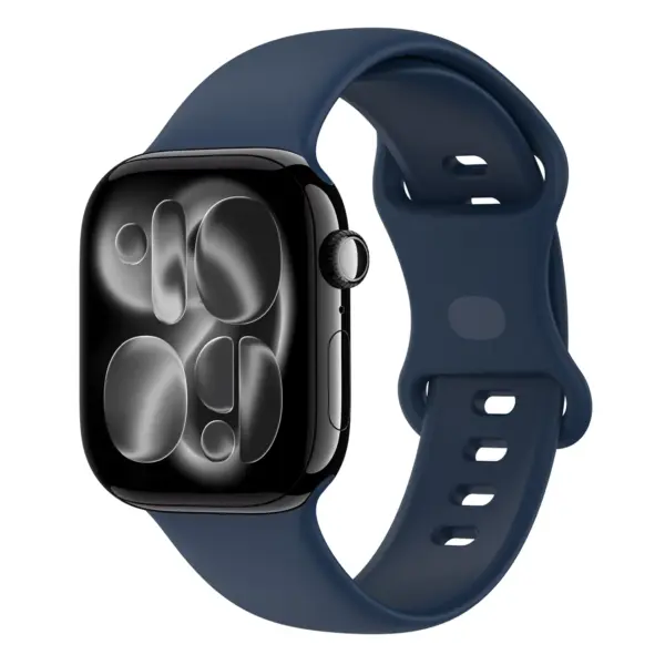 a.r20.5 Main Midnight StrapsCo Men's Core Active Band TPU Rubber Sport Strap for Apple Watch 38mm 40mm 41mm 42mm 44mm 45mm 46mm