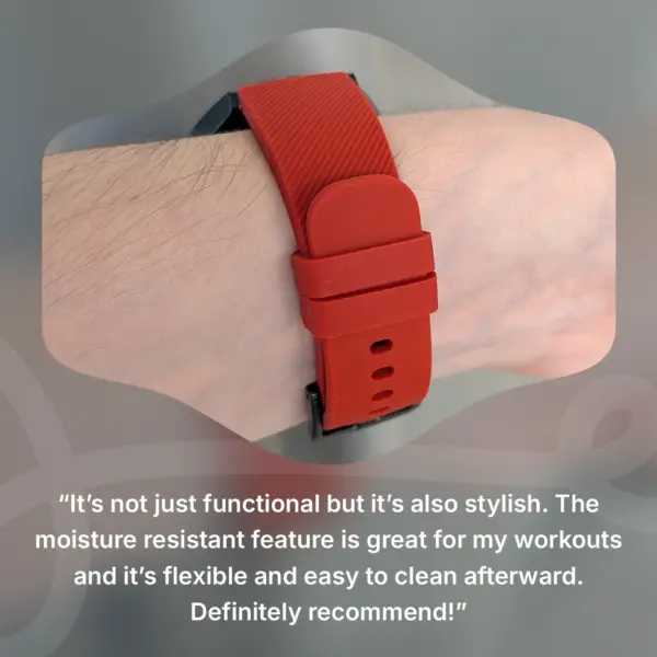 g.r51 Review StrapsCo Active Band with ShieldTek Buckle Silicone Rubber Watch Strap for Garmin Vivoactive Forerunner Venu Approach Vivomove
