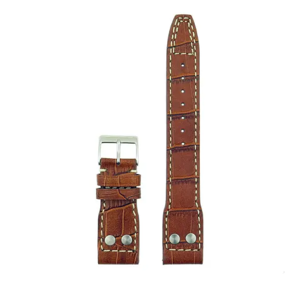 DASSARI Aviator iw1.3.22 Crocodile Embossed Leather Strap with R