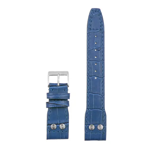 DASSARI Aviator Iw1.6 Crocodile Embossed Leather Strap With Rive