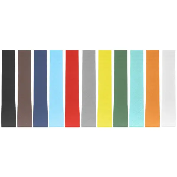 fk21 All Color Black DASSARI Gridline Cut To Size FKM Rubber Watch Band Strap 20mm 22mm