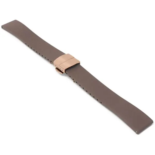 fk21.2.rg Angle Brown DASSARI Gridline Cut To Size FKM Rubber Watch Band Strap 20mm 22mm