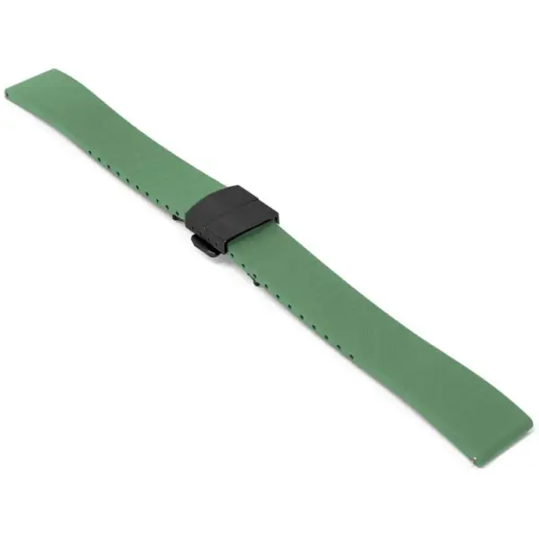 fk21.11a.mb Angle Green DASSARI Gridline Cut To Size FKM Rubber Watch Band Strap 20mm 22mm