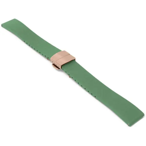 fk21.11a.rg Angle Green DASSARI Gridline Cut To Size FKM Rubber Watch Band Strap 20mm 22mm