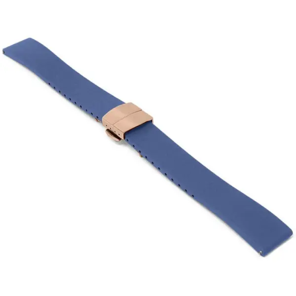 fk21.5a.rg Angle Dark Blue DASSARI Gridline Cut To Size FKM Rubber Watch Band Strap 20mm 22mm