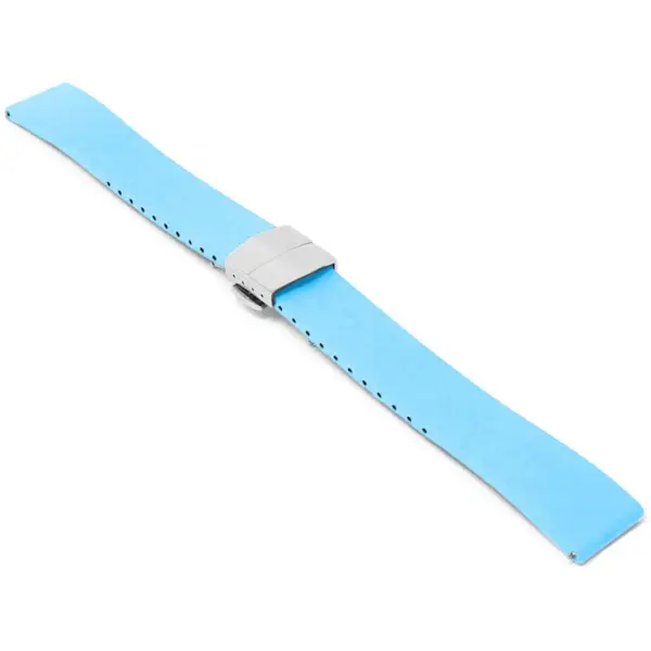 fk21.5b.ps Angle Light Blue DASSARI Gridline Cut To Size FKM Rubber Watch Band Strap 20mm 22mm