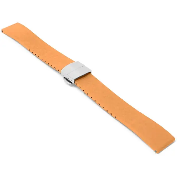 fk21.12.ps Angle Orange DASSARI Gridline Cut To Size FKM Rubber Watch Band Strap 20mm 22mm