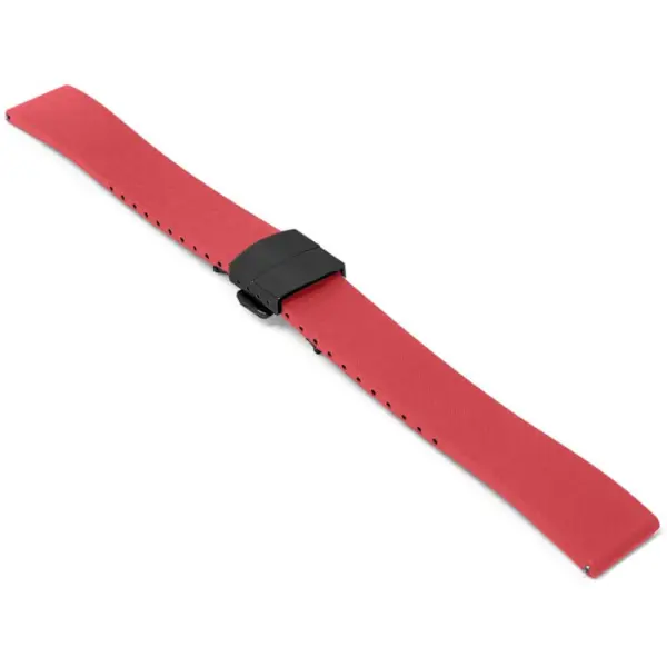 fk21.6.mb Angle Red DASSARI Gridline Cut To Size FKM Rubber Watch Band Strap 20mm 22mm