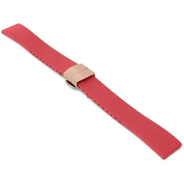 fk21.6.rg Angle Red DASSARI Gridline Cut To Size FKM Rubber Watch Band Strap 20mm 22mm