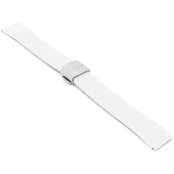 fk21.22.ps Angle White DASSARI Gridline Cut To Size FKM Rubber Watch Band Strap 20mm 22mm