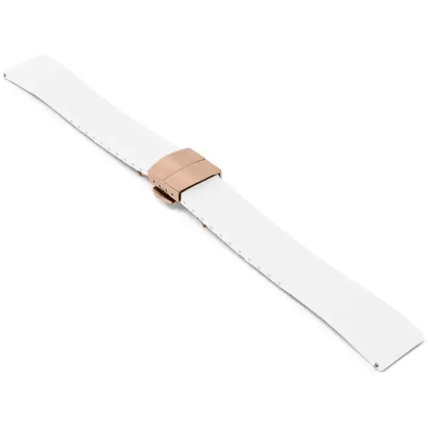 fk21.22.rg Angle White DASSARI Gridline Cut To Size FKM Rubber Watch Band Strap 20mm 22mm