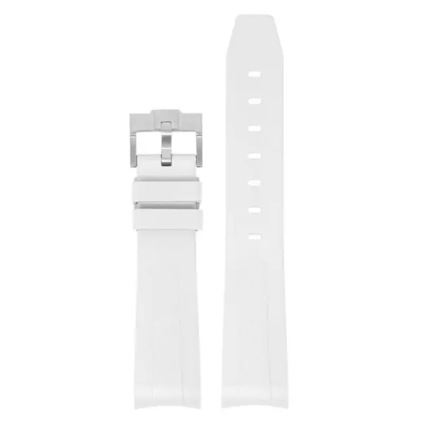 fk14 up white DASSARI Fitted FKM Strap for Omega Speedmaster and Moonswatch 20mm