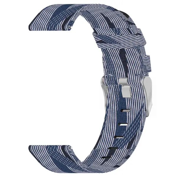 s.ny6 .5.22 Inside Blue White StrapsCo Nylon Canvas Watch Band Strap 1