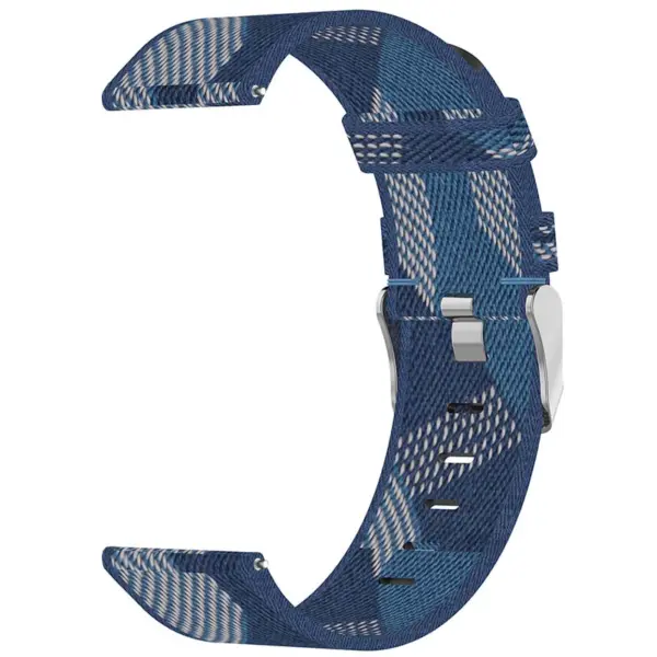 s.ny6 .5 Inside Blue StrapsCo Nylon Canvas Watch Band Strap 1