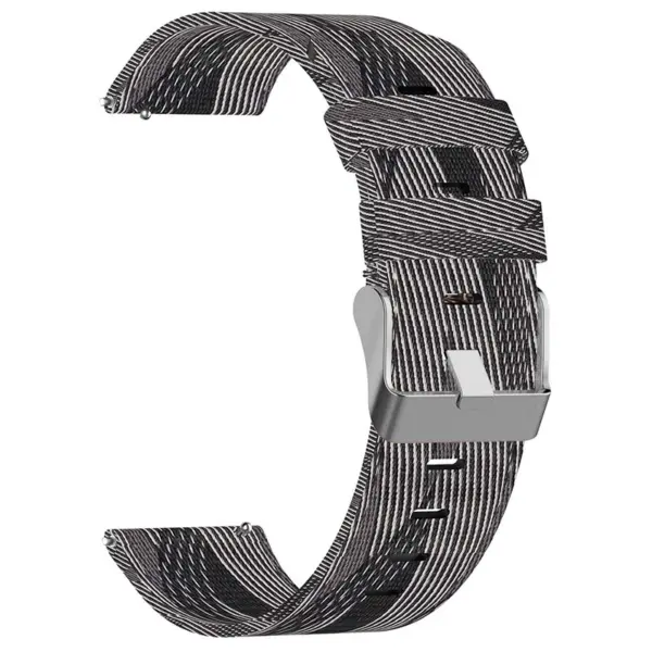 s.ny6 .7.22 Outside Grey White StrapsCo Nylon Canvas Watch Band Strap 1