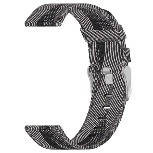 s.ny6 .7.22 Inside Grey White StrapsCo Nylon Canvas Watch Band Strap 1