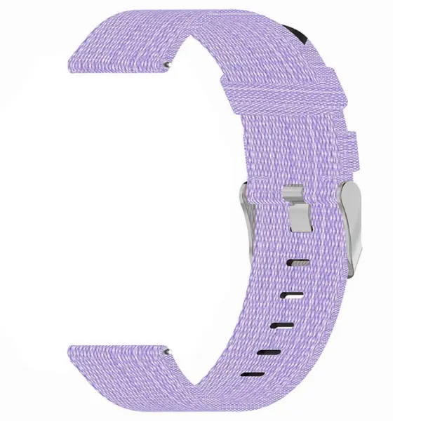 s.ny6 .18a Inside Light Purple StrapsCo Nylon Canvas Watch Band Strap 1