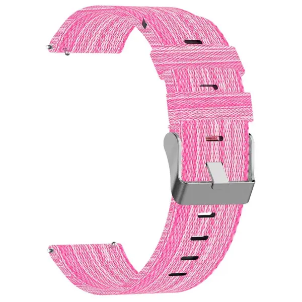 s.ny6 .13 Outside Pink StrapsCo Nylon Canvas Watch Band Strap 1