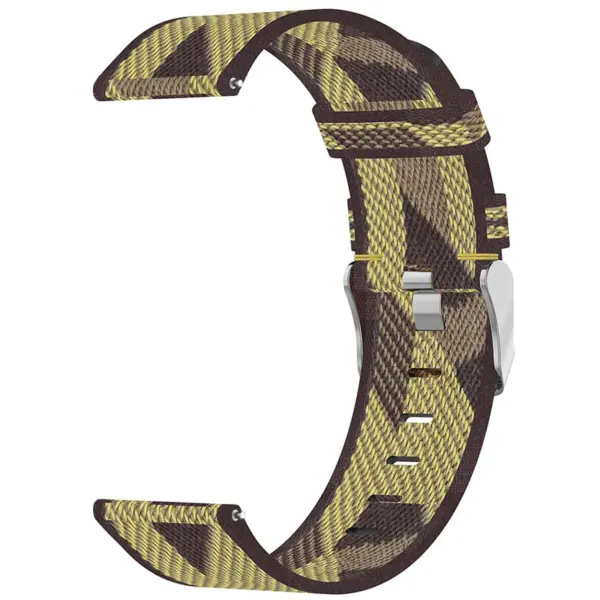s.ny6 .10 Inside Yellow StrapsCo Nylon Canvas Watch Band Strap 1