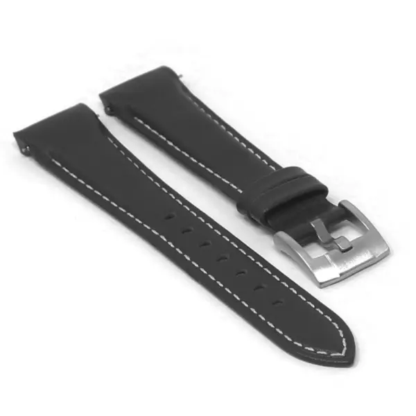 DASSARI Fitted Leather Band With Contrast Stitching For Rolex #5