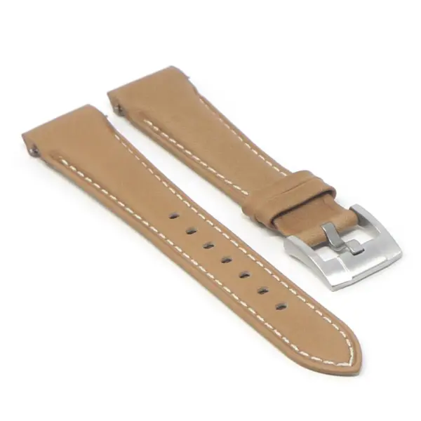 DASSARI Fitted Leather Band With Contrast Stitching For Rolex #6