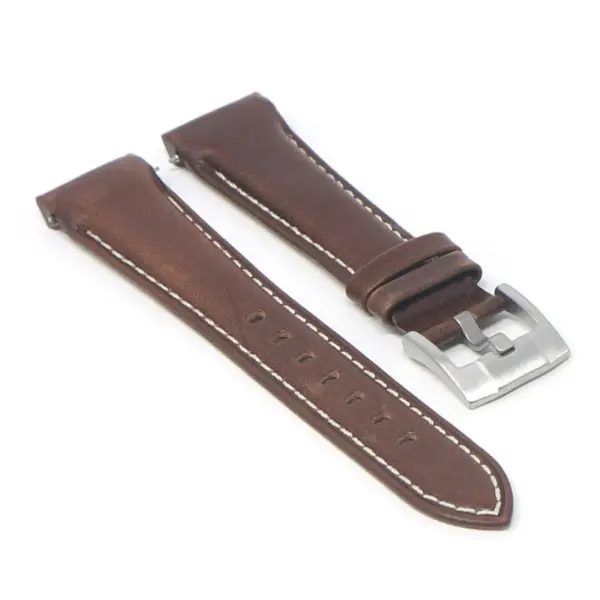 DASSARI Fitted Leather Band With Contrast Stitching For Rolex #7