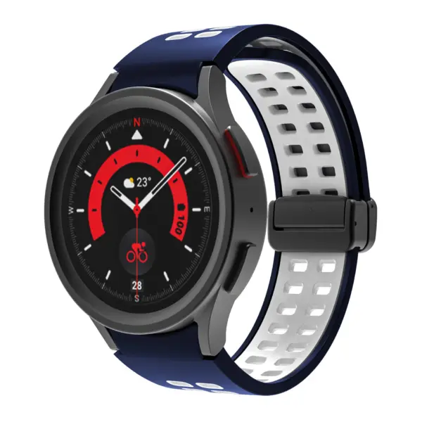 Mag-Clasp Color Block Strap For Samsung Galaxy Watch 5 Pro & Galaxy Watch 4 #17