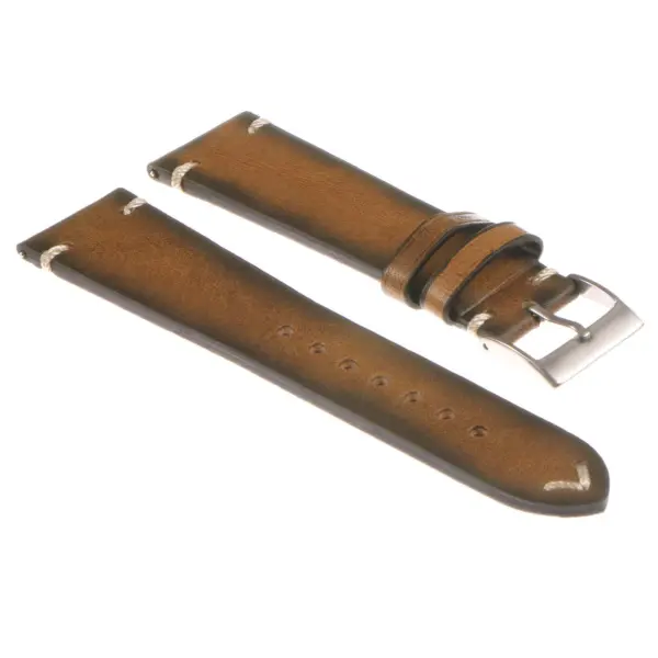 Ds10.10 Vintage Leather Strap In Yelow
