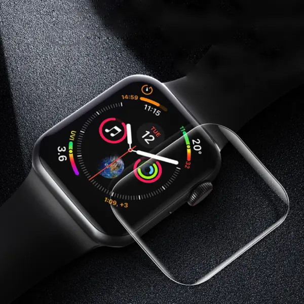 Sp1.3 Alt StrapsCo Contour Screen Protector For Apple Watch Tempered Film 38mm 40mm 42mm 44mm