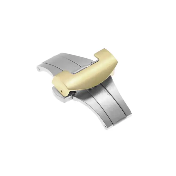 Cl.pn.yg Closed Yellow Gold Stainless Steel Deployant Deployment Clasp For Panerai Watch Band Strap