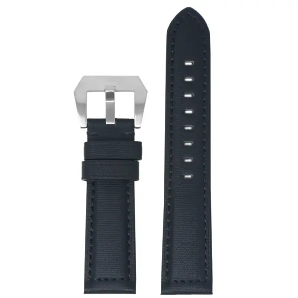 kd6.1 Up Black Dassari Heavy Duty sailcloth Watch Band Strap 20mm 22mm 24mm 26mm