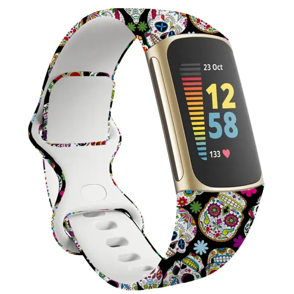 Infinity Print Band For Fitbit Charge 6 #4