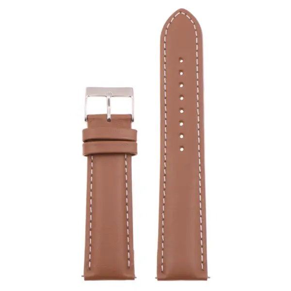 Classic Stitched Leather Strap For MoonSwatch #62