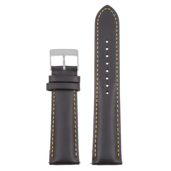 Classic Stitched Leather Strap For MoonSwatch #115
