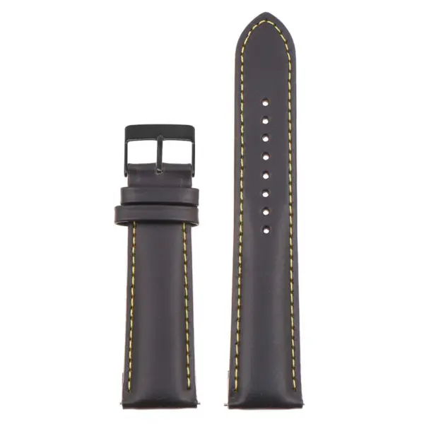 Classic Stitched Leather Strap For MoonSwatch #114