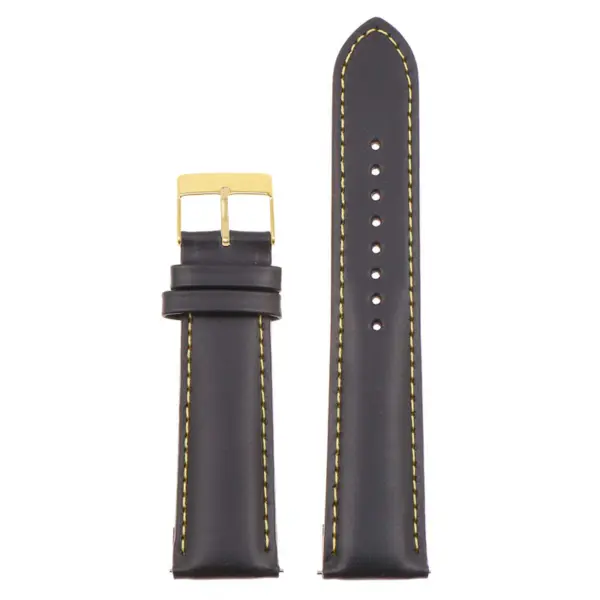 Classic Stitched Leather Strap For MoonSwatch #112