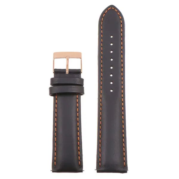 Classic Stitched Leather Strap For MoonSwatch #108