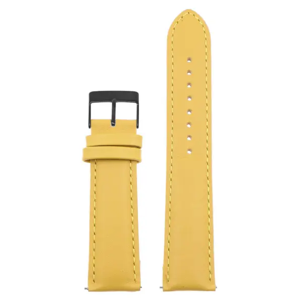 Classic Stitched Leather Strap For MoonSwatch #89