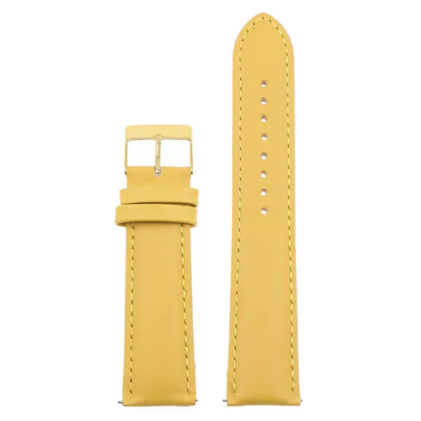 Classic Stitched Leather Strap For MoonSwatch #87