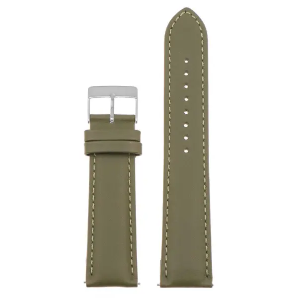 Classic Stitched Leather Strap For MoonSwatch #85