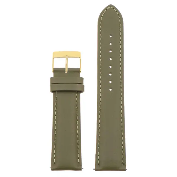 Classic Stitched Leather Strap For MoonSwatch #82