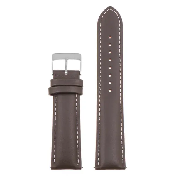 Classic Stitched Leather Strap For MoonSwatch #66