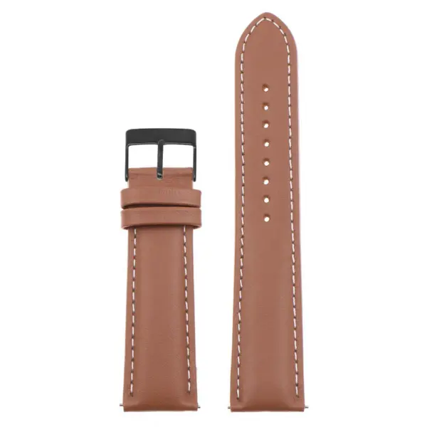 Classic Stitched Leather Strap For MoonSwatch #60