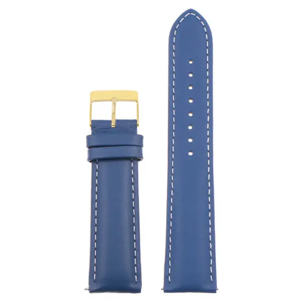 Classic Stitched Leather Strap For MoonSwatch #48