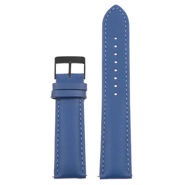 Classic Stitched Leather Strap For MoonSwatch #45