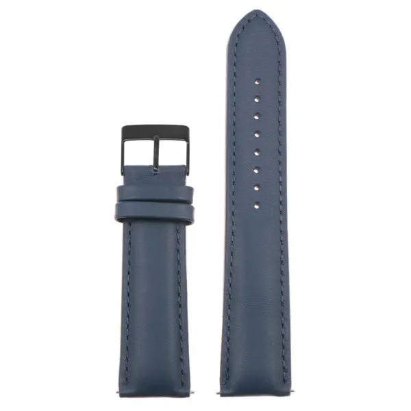 Classic Stitched Leather Strap For MoonSwatch #40
